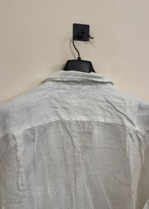Men's White Linen Shirt