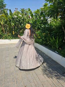 Dusty Nude Lehenga Choli Set