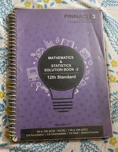 12th Std Maths & Statistics Solution Book Part 2