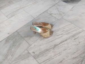 golden sandals