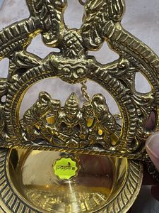 Vintage Brass Diya with Lord Shiva
