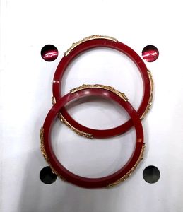 Red Pola With Golden Work. Brand New .Unused
