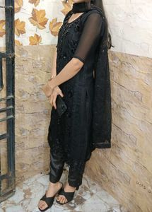 Black Kurta Set &amp; Dupatta