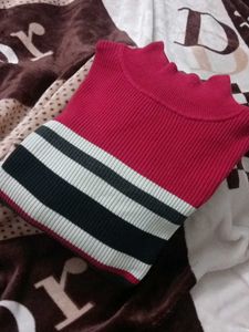 Striped Turtleneck Sweater