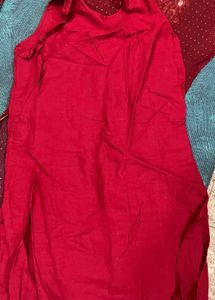 Maroon Embellished Kurta