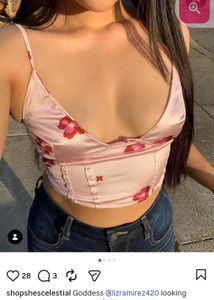 Satin Floral Cami Top