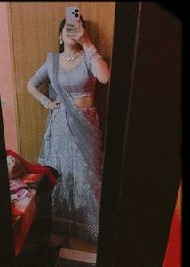 Elegant Lavender Lehenga Choli Set