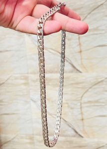 Silver Curb Chain Necklace