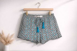 🦋 Geo-Chic Embroidery Shorts — ZARA (Authentic)