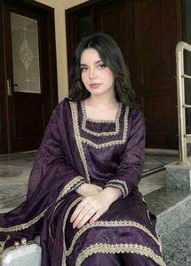 Elegant Purple Kurta Set