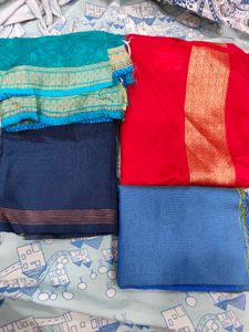 4 Silk blouse pieces (95*65 cm)