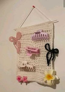 Crochet Hair Clip Organizer