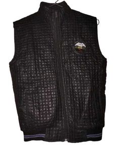 Unisex Sleeveless Black Jacket