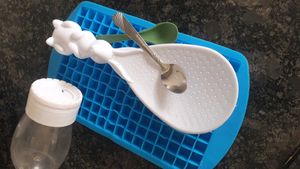 Mini Ice Cube Tray &amp; Spoons Set