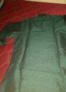 New Men's Green Embroidered Kurta