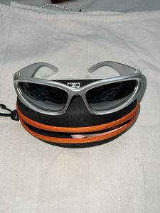 futuristic Silver Wrap Sunglasses