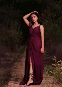 Elegant Purple Maxi Dress