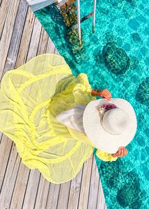 Butter yellow Flowy Maxi Dress