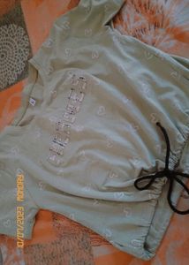 A Super Cute Crop Top With Heart Doodle