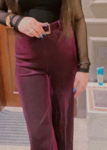 Shimmering Purplish pink Palazzo Pants