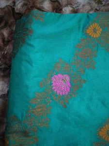 Elegant Green Floral Saree