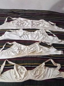 White Satin Bra Combo