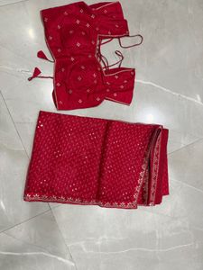 Stunning Red saree