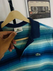 Striped Lacoste Polo Shirt
