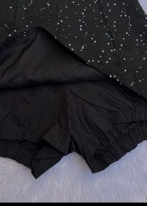 Sparkly Black Mini Skirt