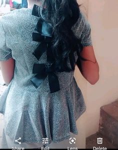Sparkly Peplum Top