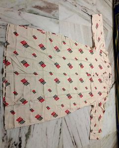 🩶❤️🤍 Kurta Dhoti with Maroon Duppata