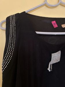 Sparkly Embellished Black Dress