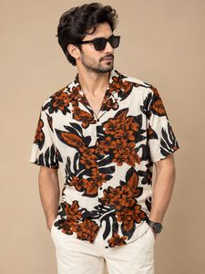 Men's Tropical Floral Print Shirt