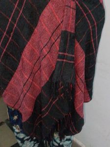 Red &amp; Black  Shawl