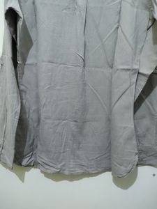 Khaki Or Light Brown Cotton Top Shirt