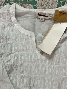 Fabindia White Chikankari Kurta