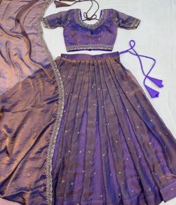 Designer Lavender Lehenga Choli