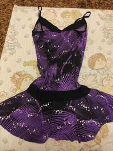 Sparkly Purple &amp; Black Sequin Y2K Top