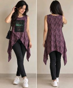 Stylish Sleeveless Asymmetrical Top