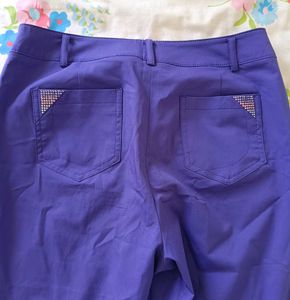 Classic Purple Straight Leg Pants