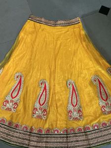Beautiful Yellow Embroidered Lehenga