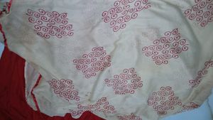 Red Printed Salwar Kameez
