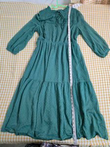 Max Chic Green Textured Midi Dress bust 36