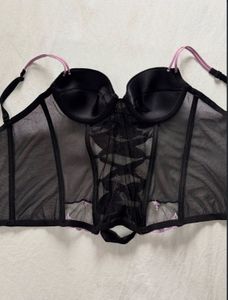 Lace Trim Corset Top