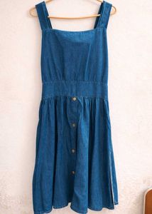 Denim Pinafore Dress