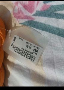 Orange Dupatta with Tassels