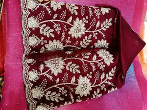 Stunning Embellished Ombre Saree