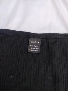 🎀Price Drop🎀Shein Black Ribbed Top