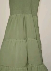 Smocked Tiered Midi Dress