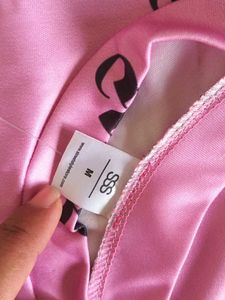 Pink "Angels Baby" Graphic Crop Top